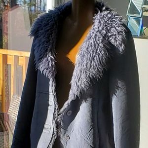 Cold Weather Blueish Gray Coat/Jacket